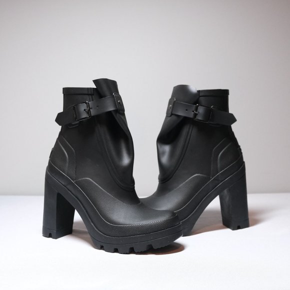 High Heeled Hunter Rain Boots - Picture 1 of 7